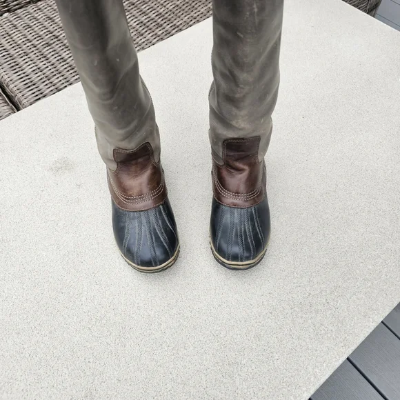 Stylish Gray and Brown Women's Boots-Snug Fit-may fit Size 8 better. - Picture 6 of 11